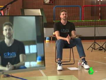 Pau Gasol en pleno rodaje de un spot Pau Gasol en pleno rodaje de un spot
