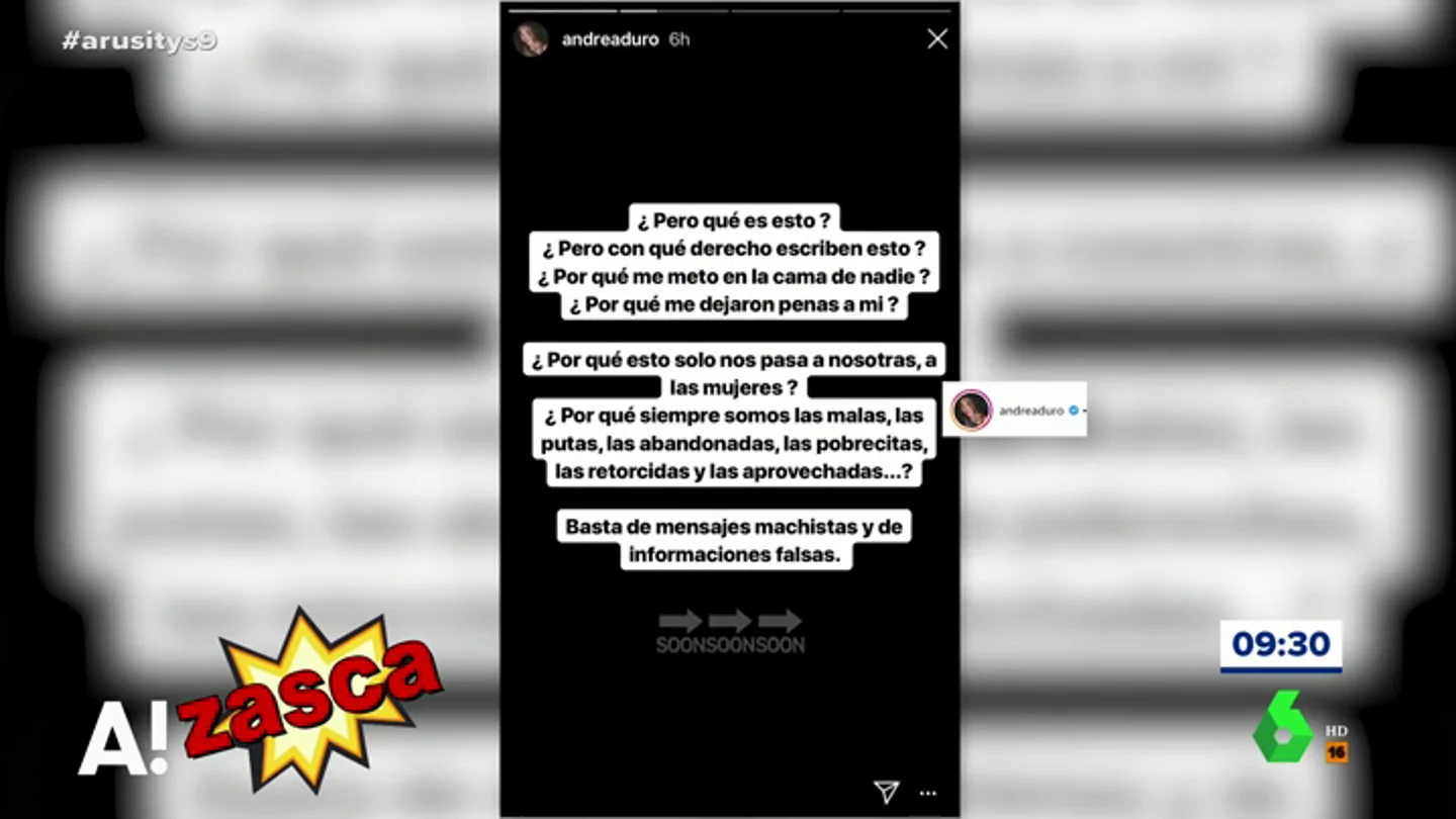 Historias de instagram de Andrea Duro Historias de instagram de Andrea Duro
