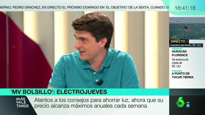 Jorge Morales repasa los consejos para llegar a ahorrar 300 euros anuales en el precio de la luz