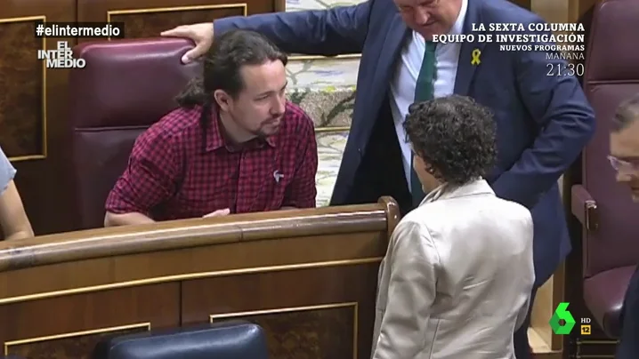 Pablo Iglesias habla en el Congreso