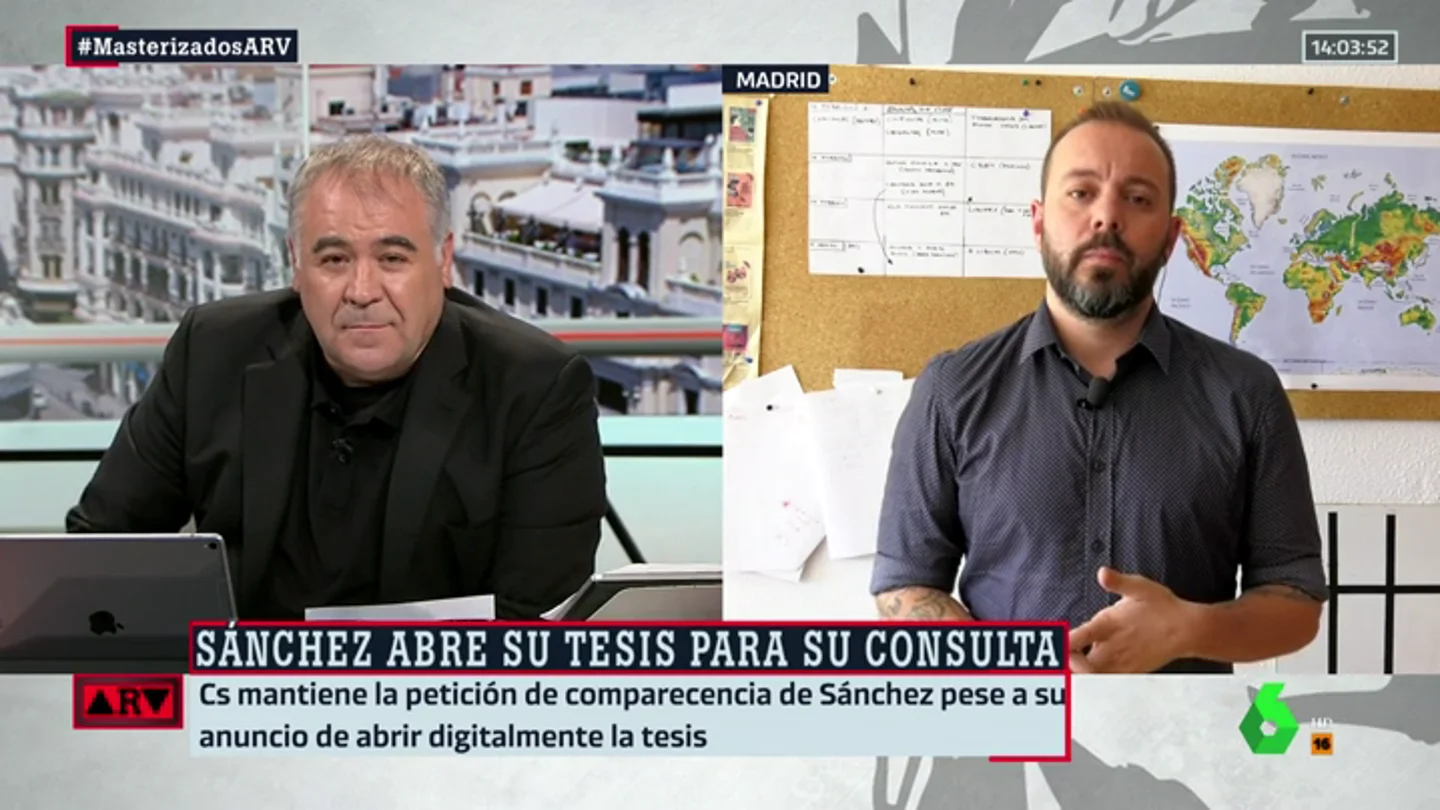 Antonio Maestre desmiente la información de ABC sobre el trabajo del presidente: "Rotundamente no hay plagio en la tesis de Sánchez" Antonio Maestre desmiente la información de ABC sobre el trabajo del presidente: "Rotundamente no hay plagio en la tesis de Sánchez"