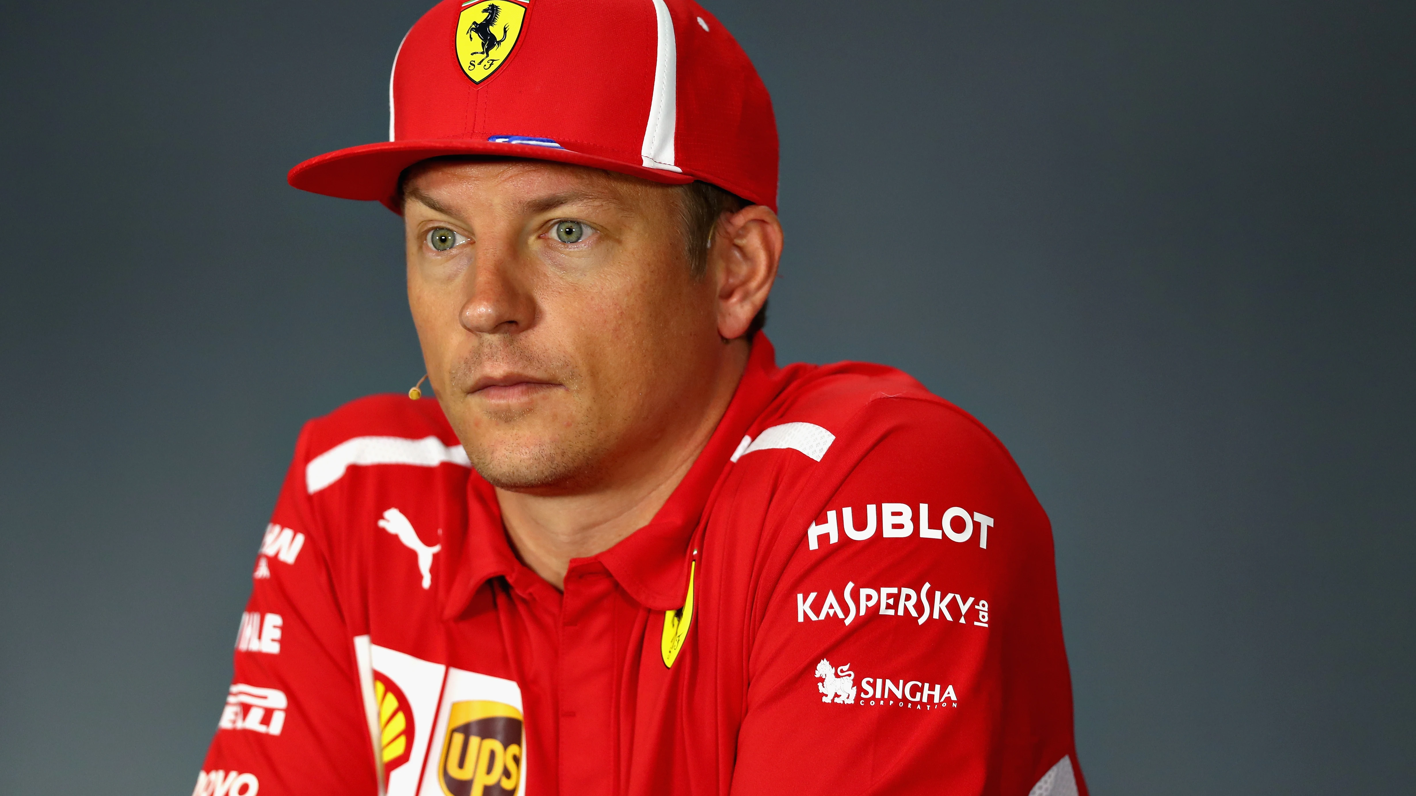 Kimi Raikkonen, en rueda de prensa