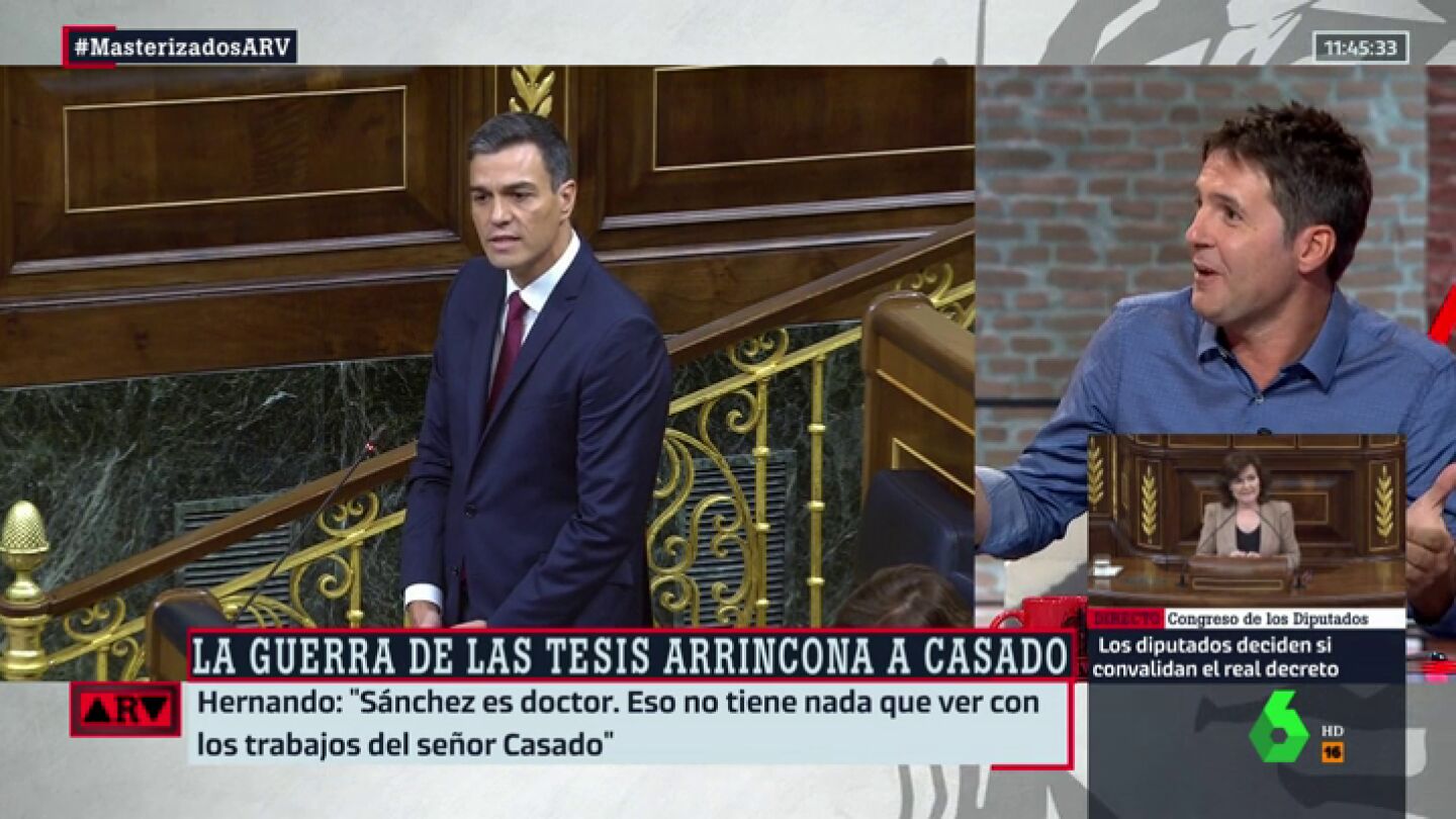 Jes&uacute;s Cintora: "Ver al PP diciendo que S&aacute;nchez debe dar explicaciones es como lo de Maradona haciendo campa&ntilde;as contra la droga"