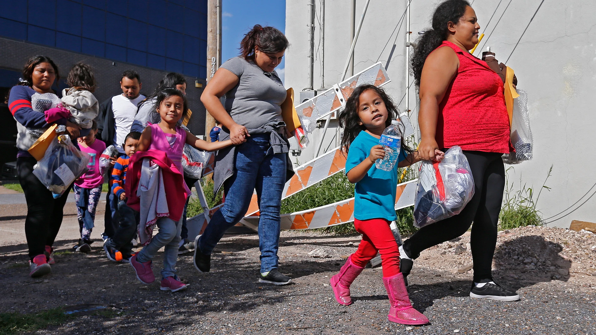 Niños en la frontera de Estados Unidos