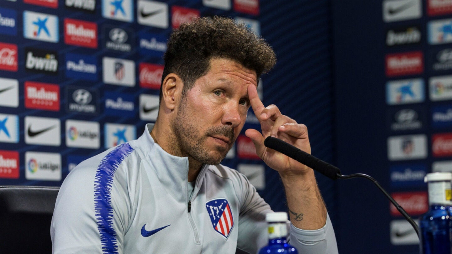 Diego Simeone, en rueda de prensa