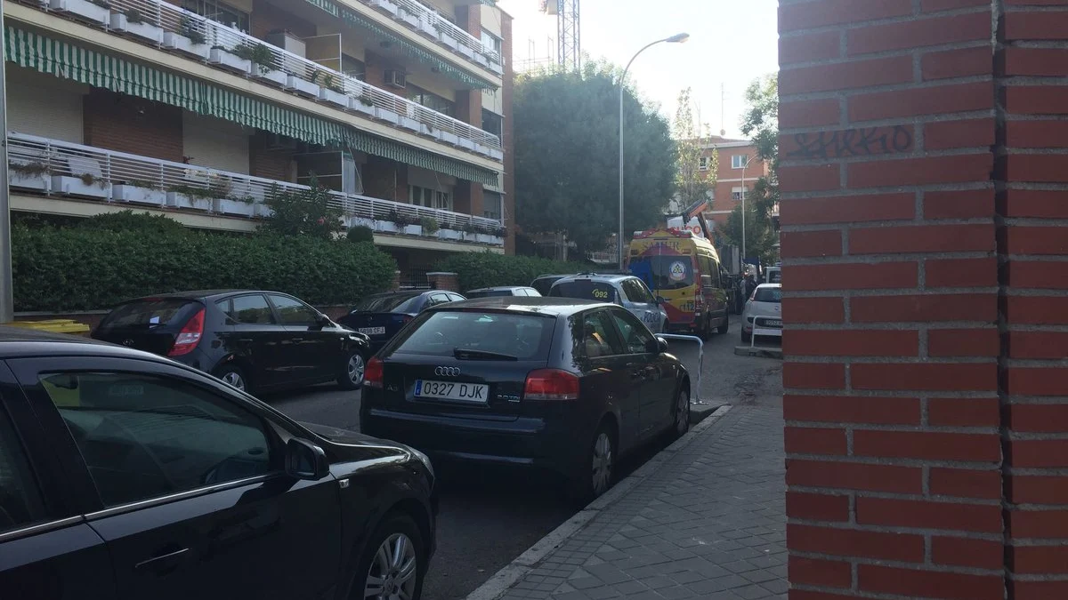 Imagen del lugar del accidente laboral en Ciudad Lineal, Madrid