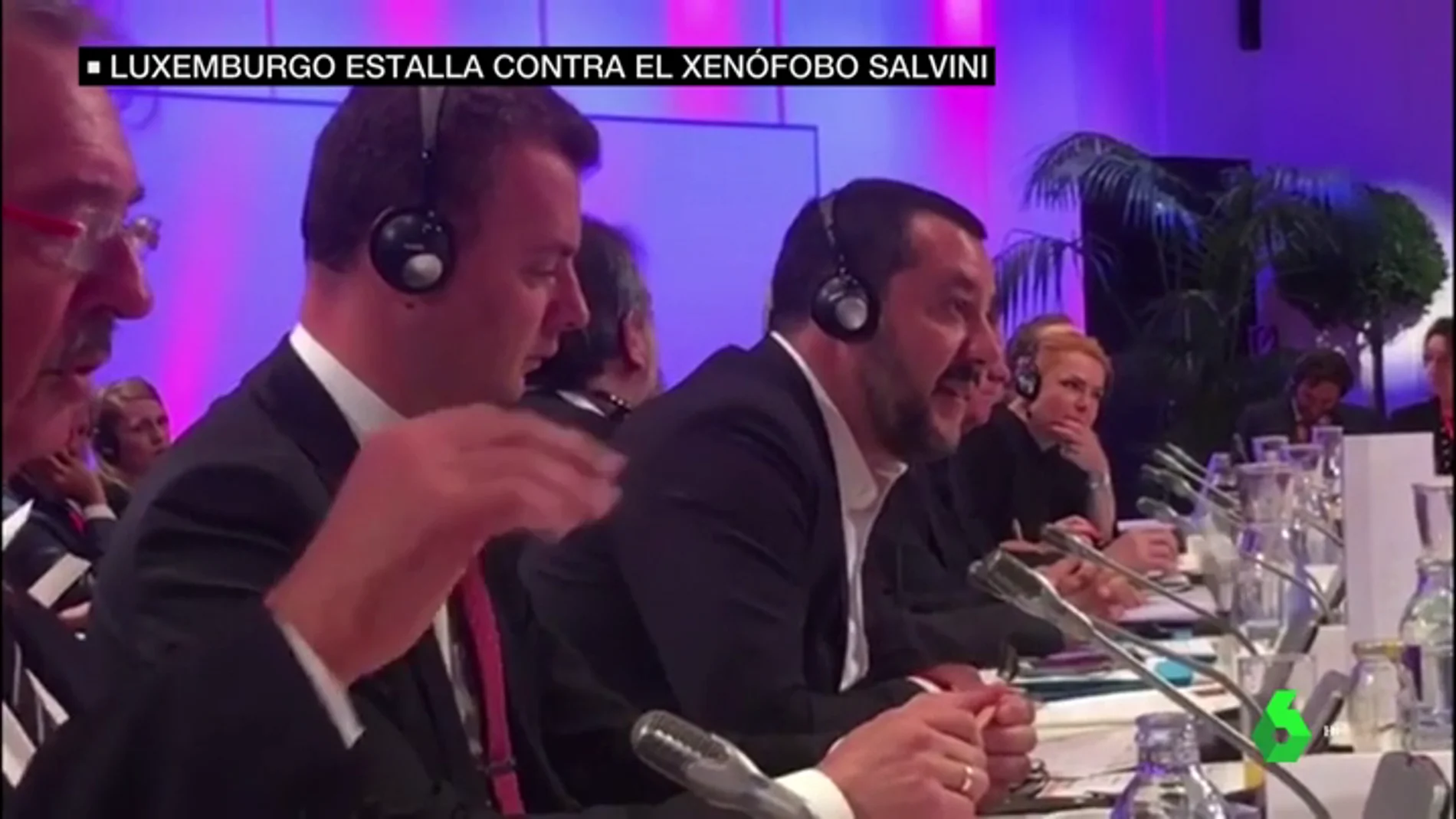 "¡A la mierda!": Duro rifirrafe entre Matteo Salvini y el ministro de migración luxemburgués