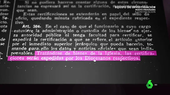 ¿Qué son las inmatriculaciones? La ley franquista que llegó hasta la democracia y que hizo multipropietaria a la iglesia ¿Qué son las inmatriculaciones? La ley franquista que llegó hasta la democracia y que hizo multipropietaria a la iglesia