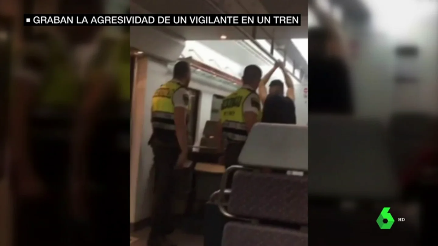 Agresivos vigilantes de seguridad del Cercanías Agresivos vigilantes de seguridad del Cercanías