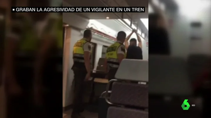 Agresivos vigilantes de seguridad del Cercanías