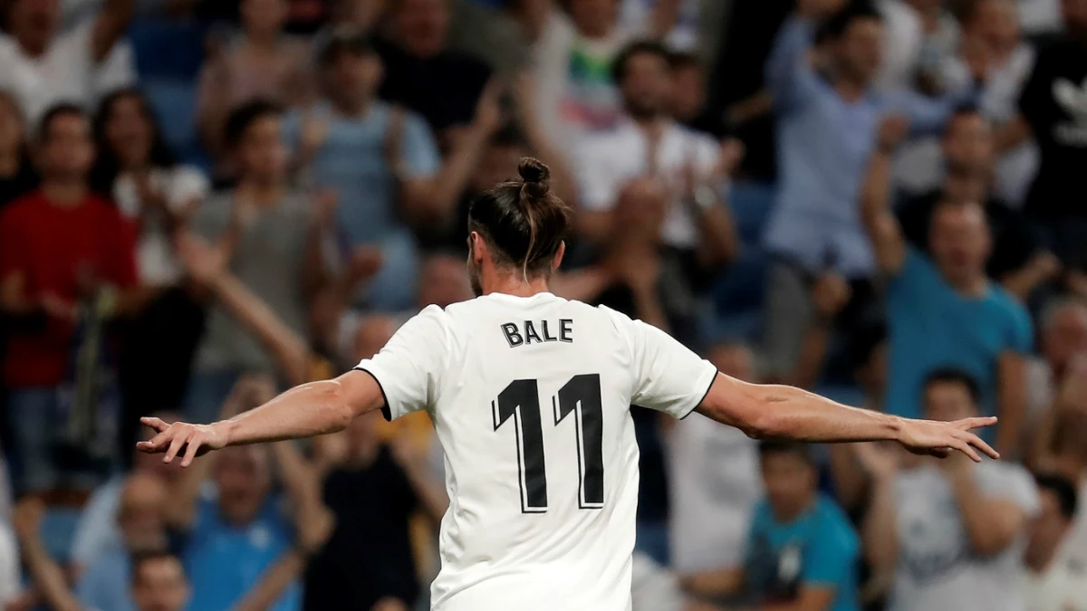 Bale celebra un gol