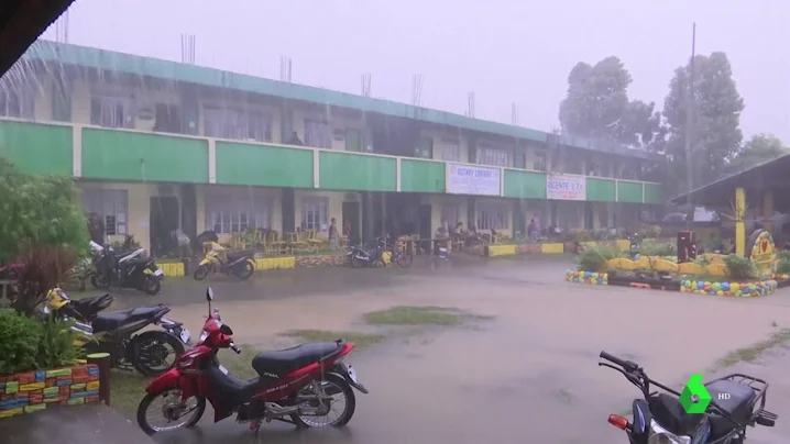 Imagen de las lluvias en Filipinas