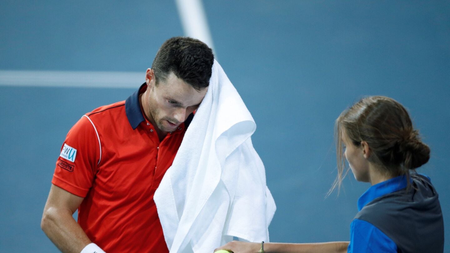 Roberto Bautista, durante su partido contra Pouille