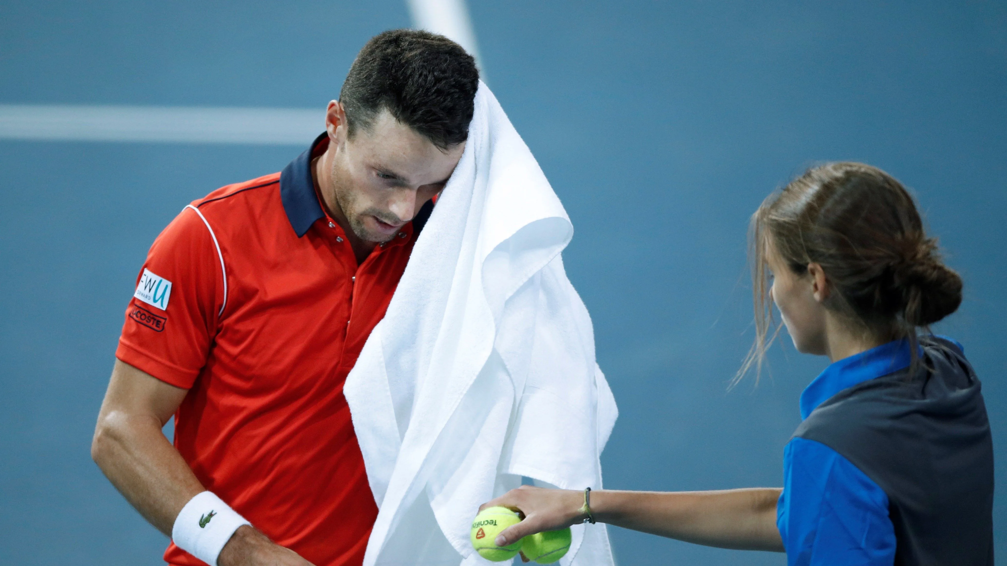 Roberto Bautista, durante su partido contra Pouille