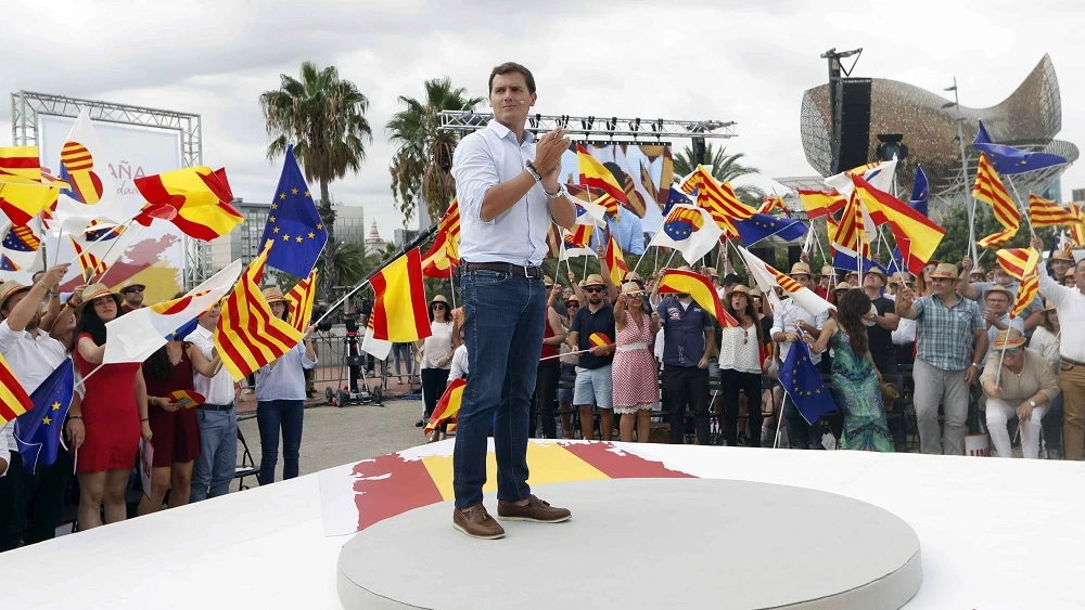 Albert Rivera en el primer acto de 'España Ciudadana' en Cataluña