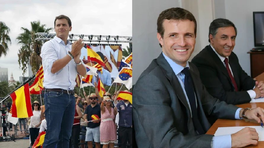 Pablo Casado y Albert Rivera