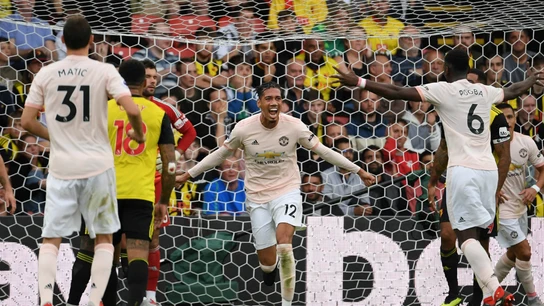Smalling celebra un gol con el United Smalling celebra un gol con el United
