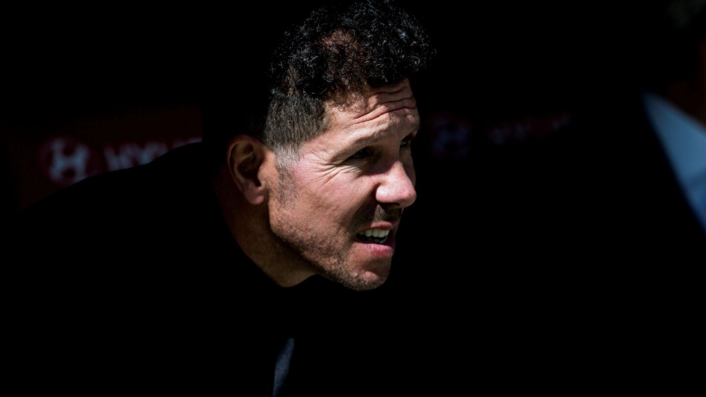 Simeone, en el banquillo