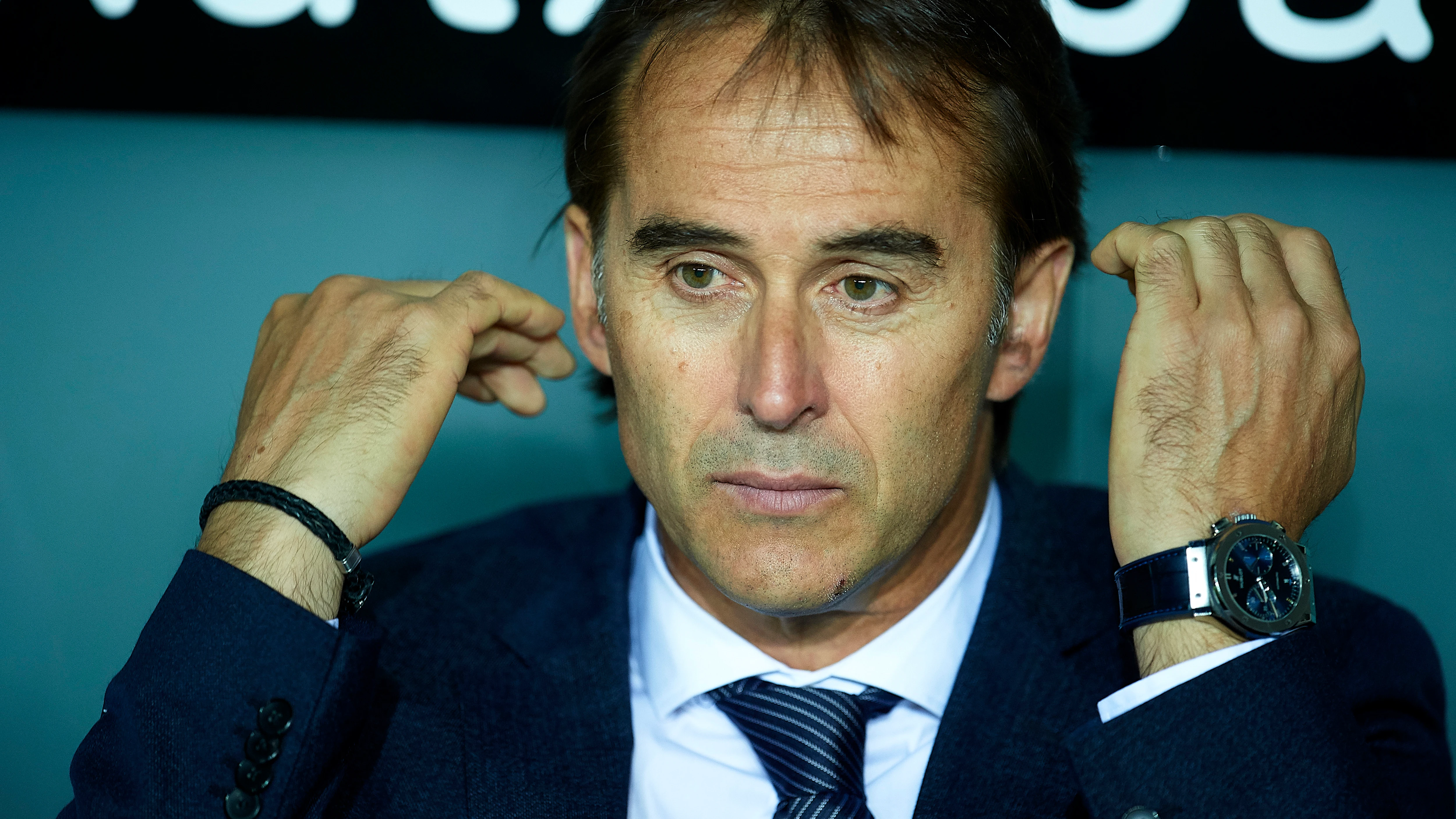 Lopetegui, en el banquillo de San Mamés