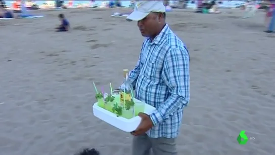 Vendedor ambulante de mojitos en Barcelona Vendedor ambulante de mojitos en Barcelona