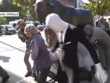 Protestas contra el sistema financiero en el décimo aniversario de la crisis Protestas contra el sistema financiero en el décimo aniversario de la crisis