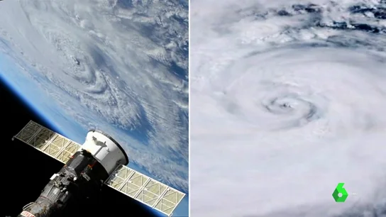 Así se ven desde el espacio el huracán Florence y el tifón Mangkhut Así se ven desde el espacio el huracán Florence y el tifón Mangkhut