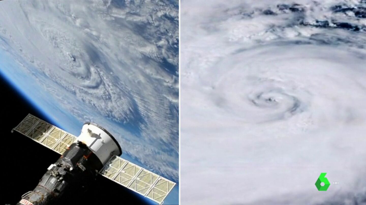 As&iacute; se ven desde el espacio el hurac&aacute;n Florence y el tif&oacute;n Mangkhut
