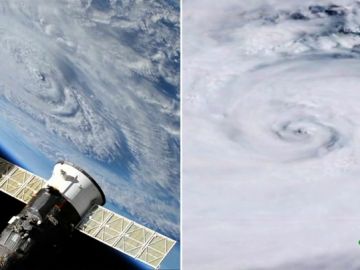Así se ven desde el espacio el huracán Florence y el tifón Mangkhut