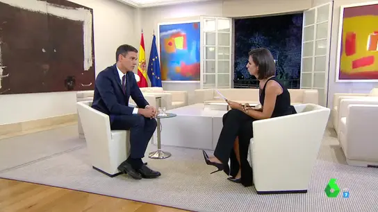 Pedro Sánchez con Ana Pastor en El Objetivo Pedro Sánchez con Ana Pastor en El Objetivo