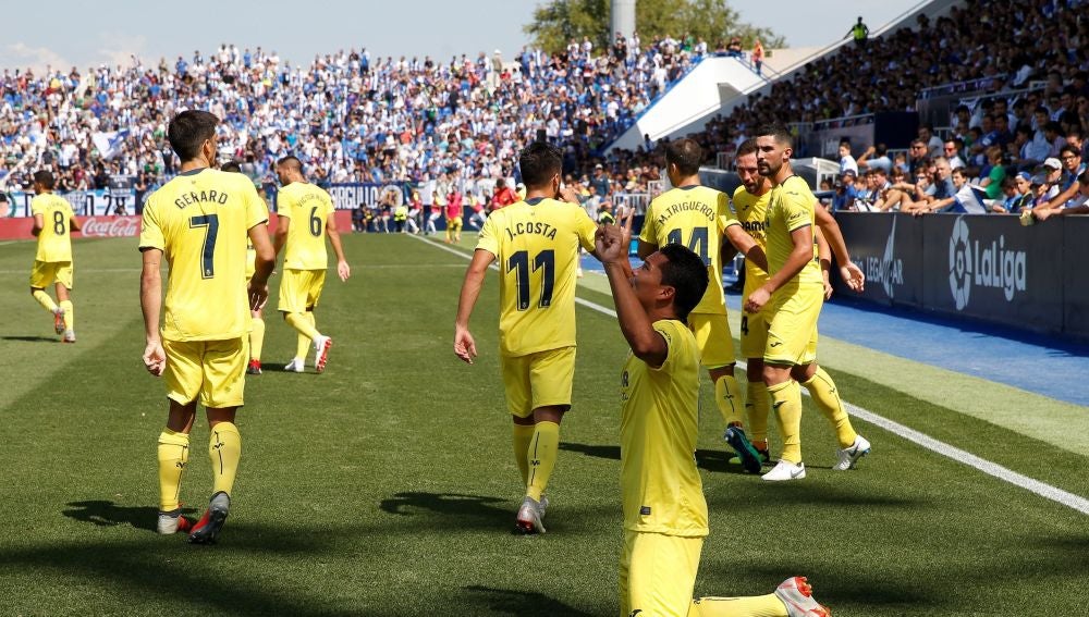 Bacca celebra su gol contra el Leganés