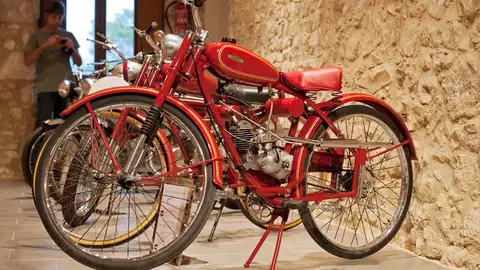 Derbi Vista de una de las motos perteneciente a la exposición 'Derbi-La internacional catalana'