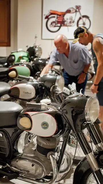 Derbi Vista de una de las motos perteneciente a la exposición 'Derbi-La internacional catalana'