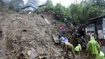 Imagen de las consecuencias del tifón Mangkhut en Filipinas