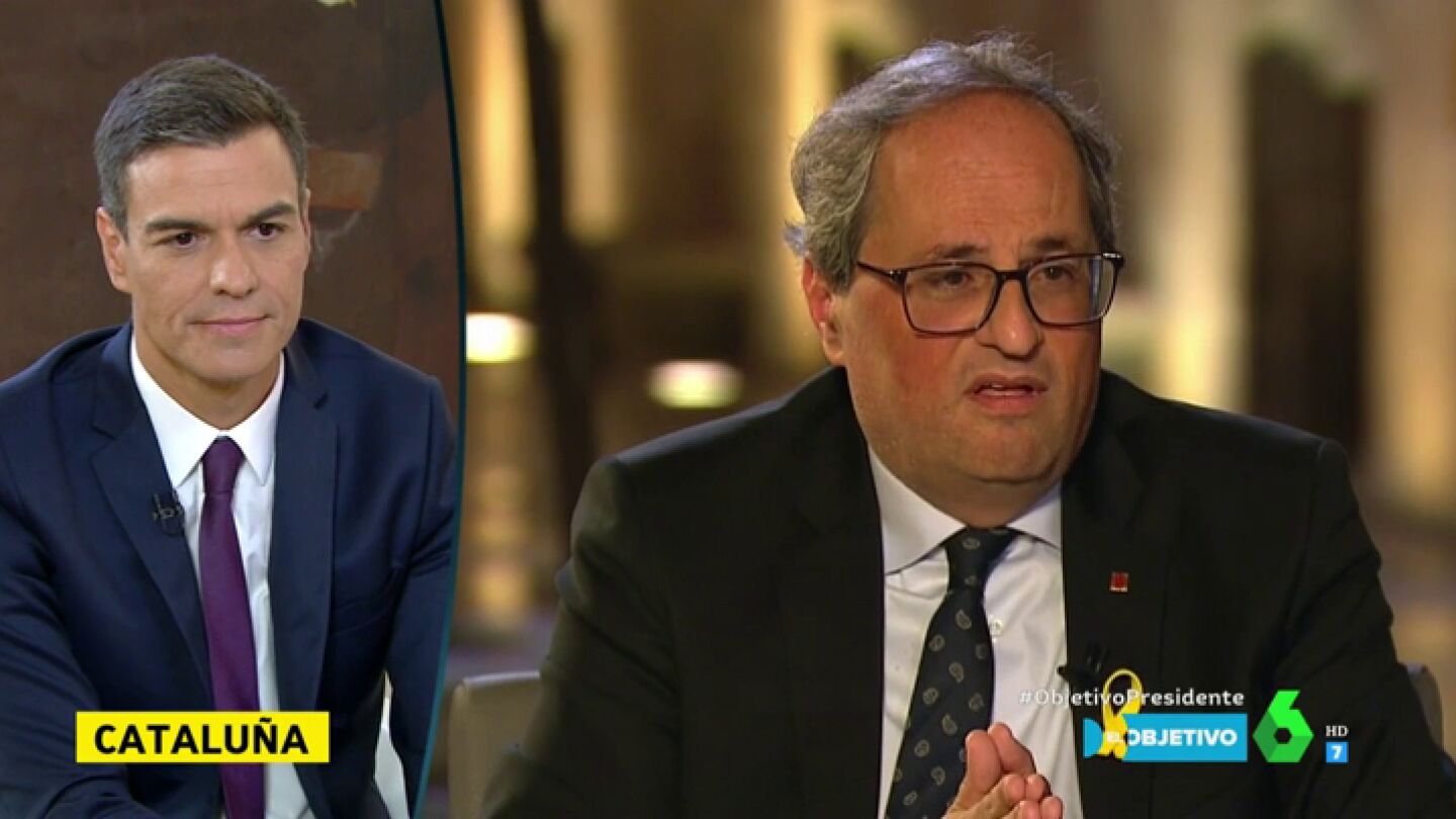 Pedro S&aacute;nchez y Quim Torra