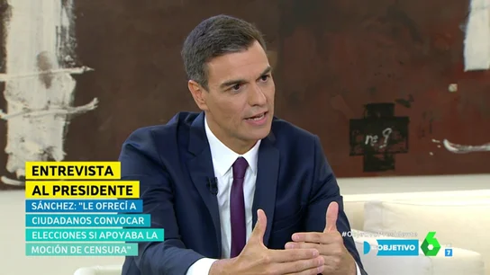Pedro Sánchez, en El Objetivo Pedro Sánchez, en El Objetivo