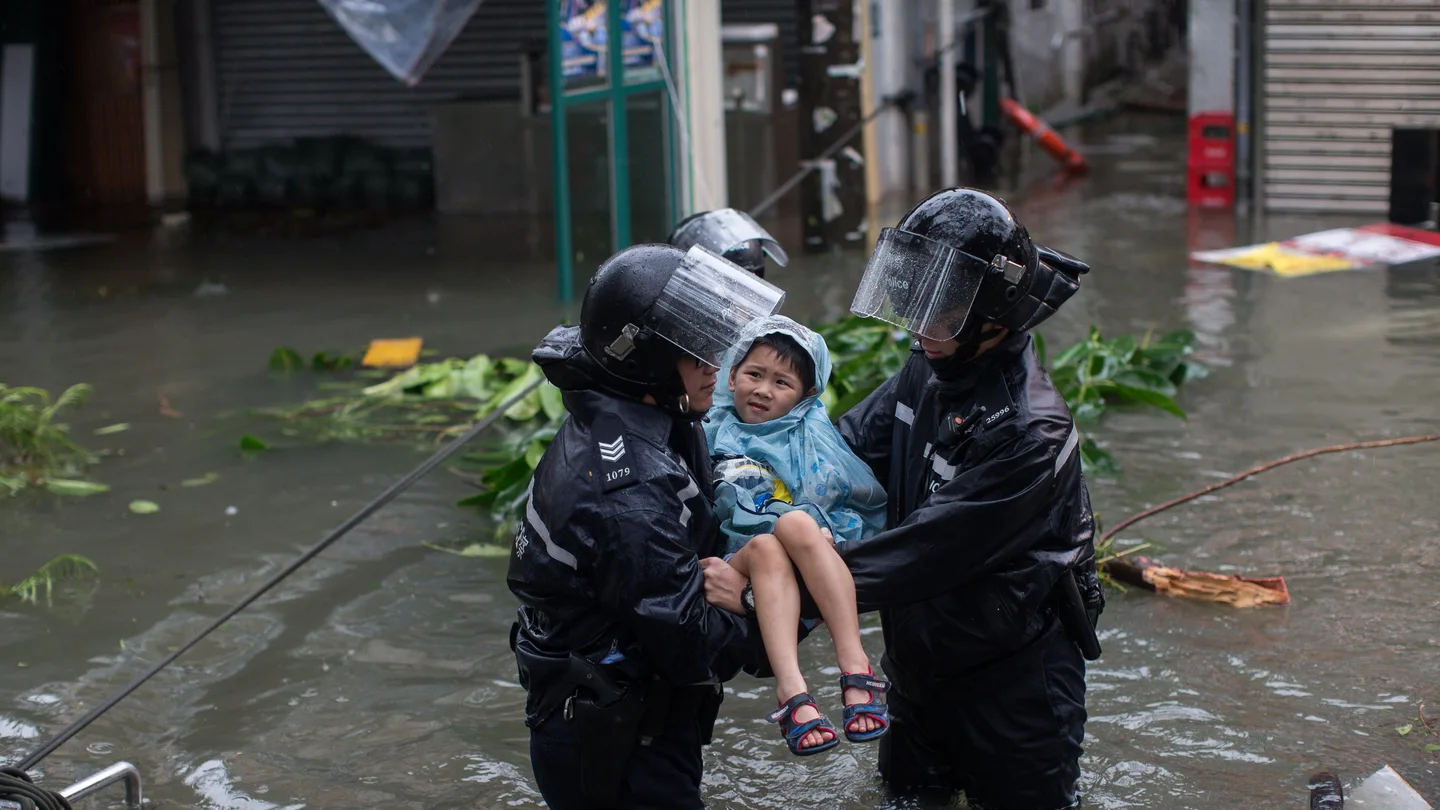 Evacuados por el tifón Mangkhut Evacuados por el tifón Mangkhut
