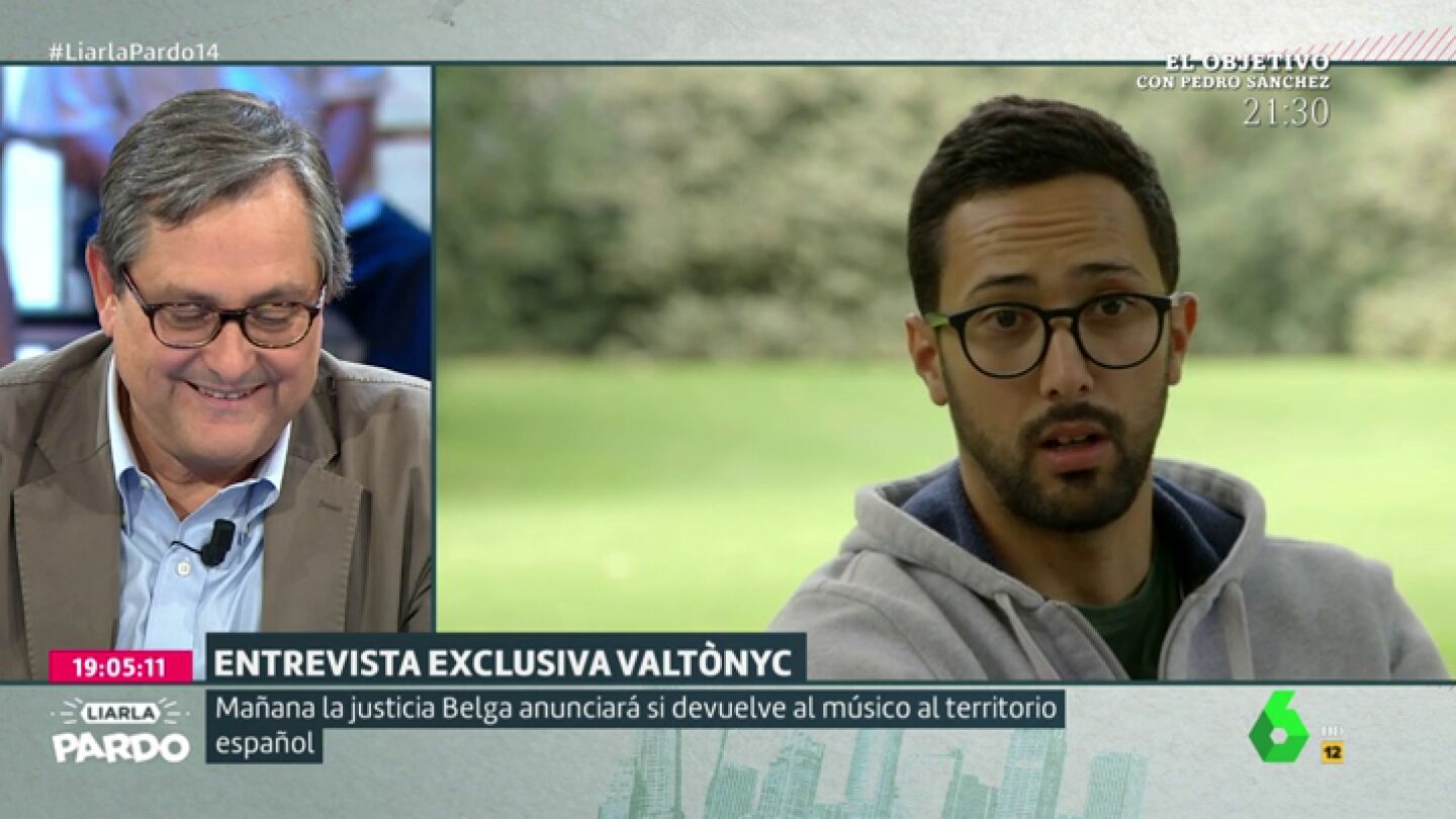La opini&oacute;n de Valtonyc sobre su condena: "Me condenaron por mi ideolog&iacute;a. El franquismo habita en la Justicia"