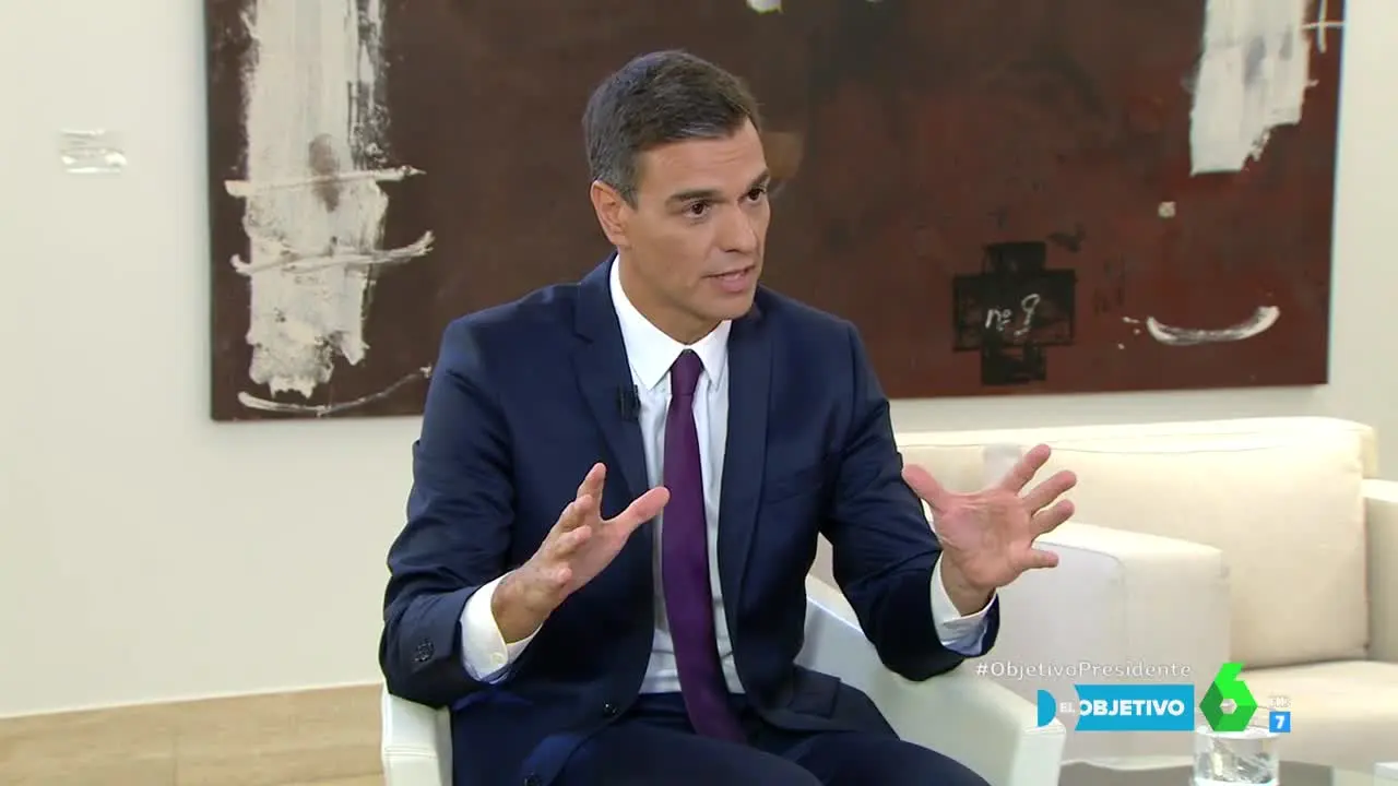 Pedro Sánchez, en El Objetivo