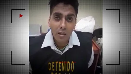 Félix Steven Manrique tras su detención Félix Steven Manrique tras su detención