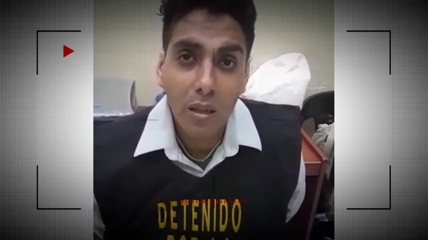 Félix Steven Manrique tras su detención