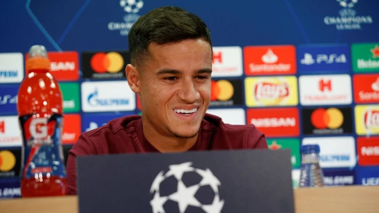Coutinho, en rueda de prensa Coutinho, en rueda de prensa