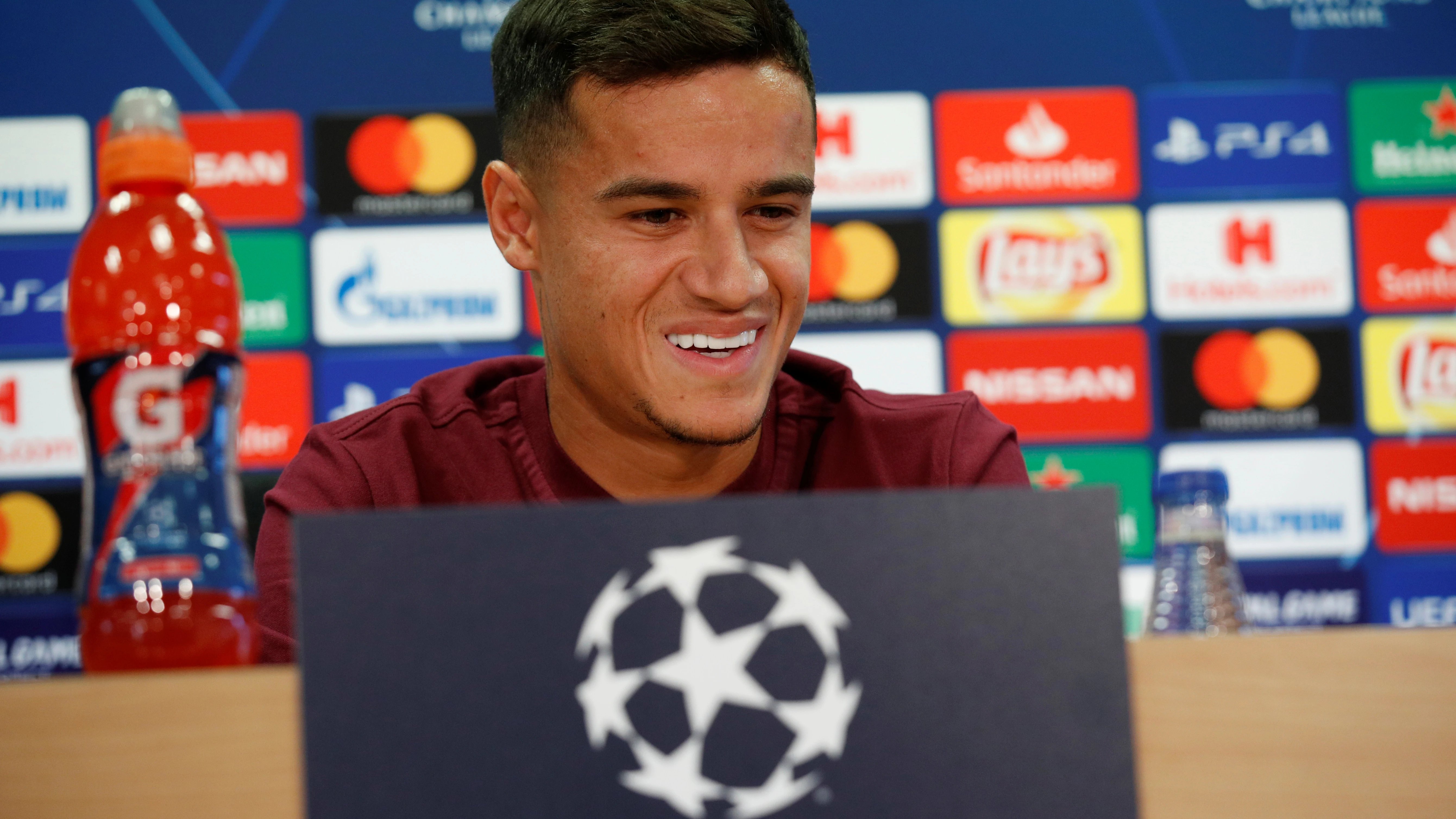 Coutinho, en rueda de prensa