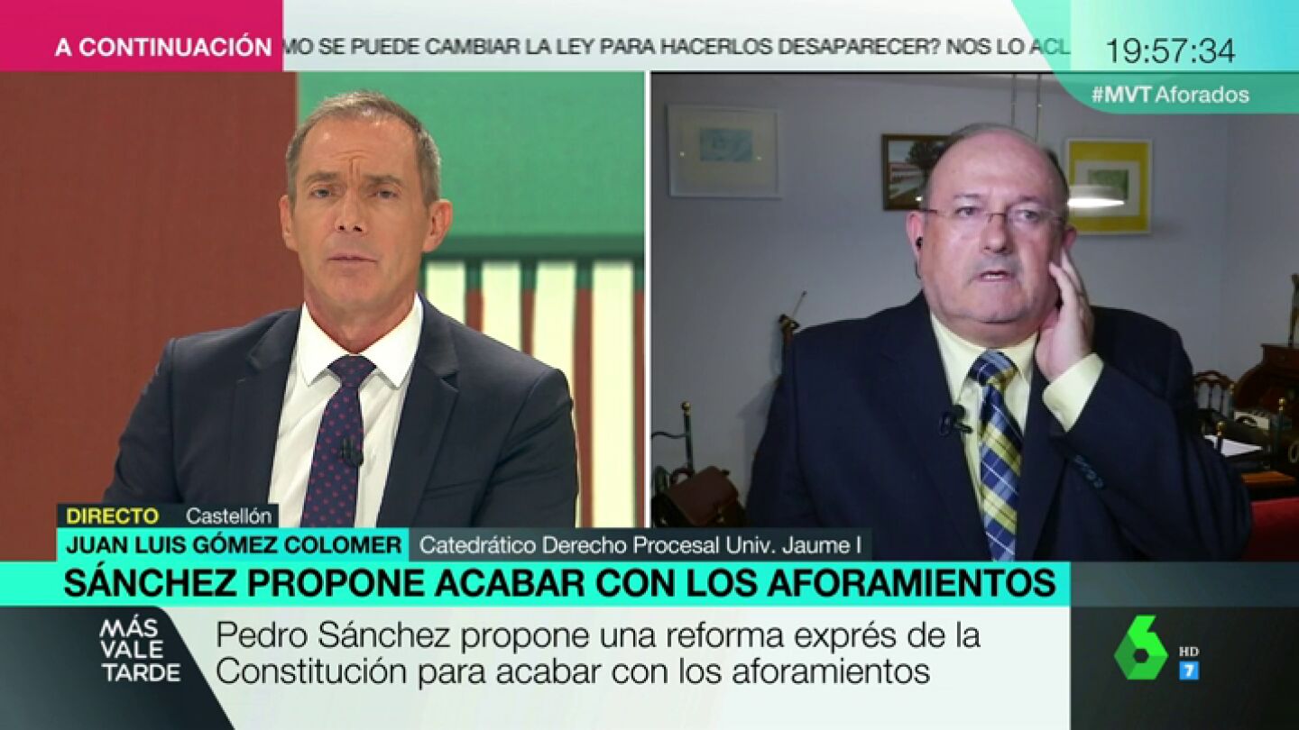 Juan Luis Colomer: "Aunque se suprimiera el aforamiento, seguir&iacute;a existiendo inmunidad parlamentaria"