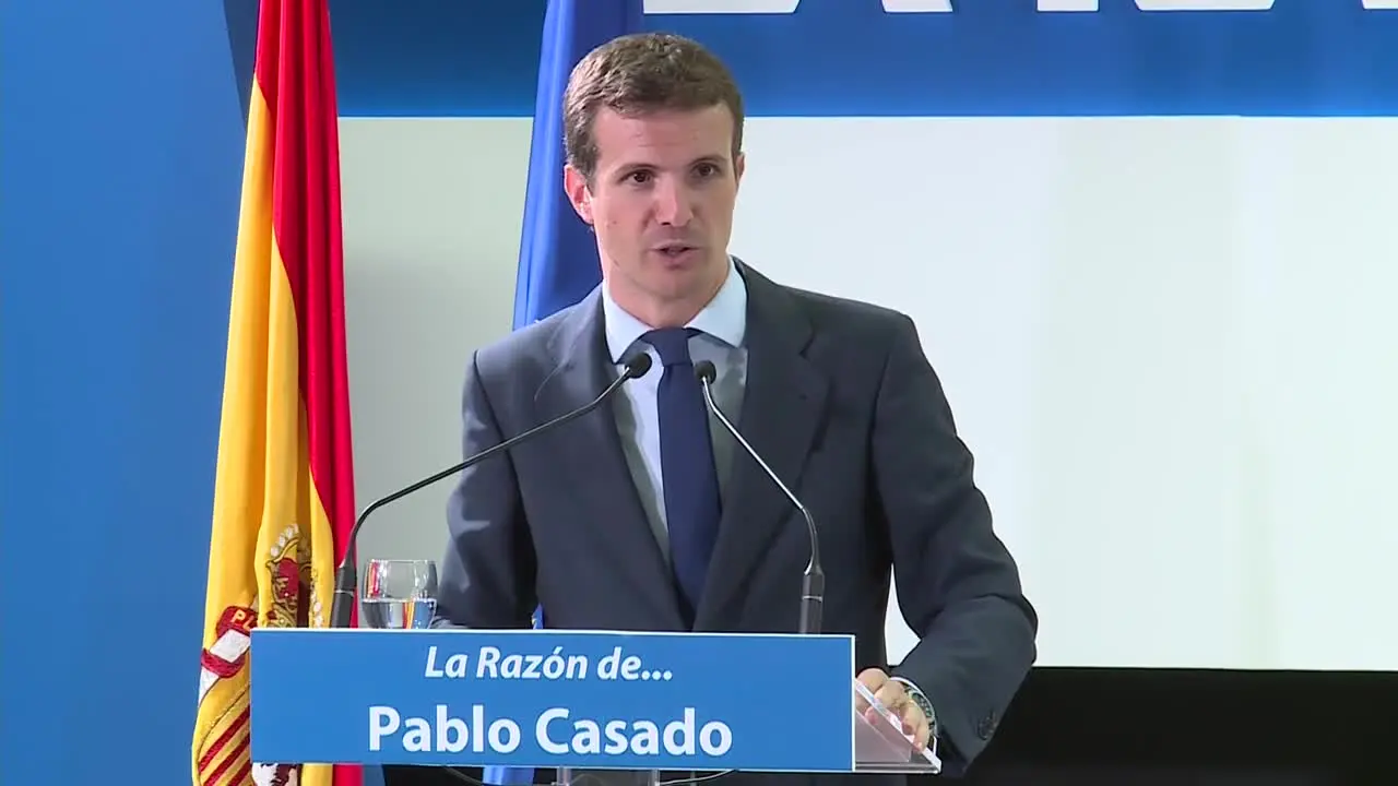 Pablo Casado, en el foro de La Razón