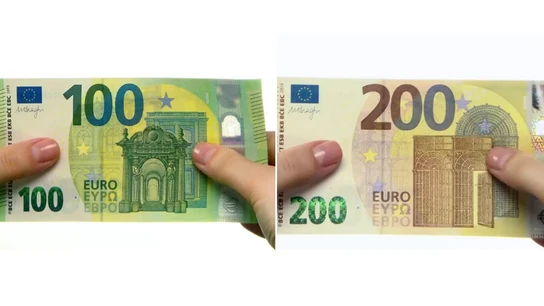 Los nuevos billetes de 100 y 200 euros Los nuevos billetes de 100 y 200 euros