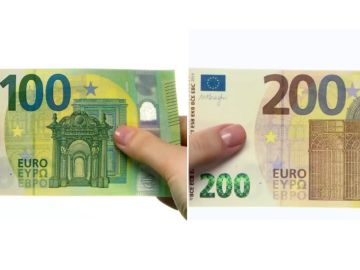 Los nuevos billetes de 100 y 200 euros Los nuevos billetes de 100 y 200 euros