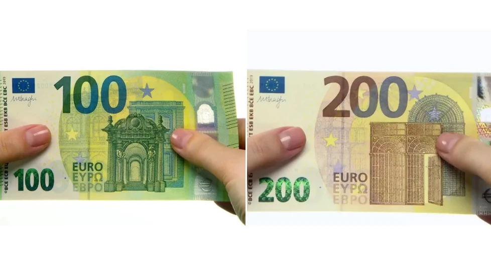 Los nuevos billetes de 100 y 200 euros