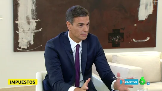 Pedro Sánchez en El Objetivo Pedro Sánchez en El Objetivo