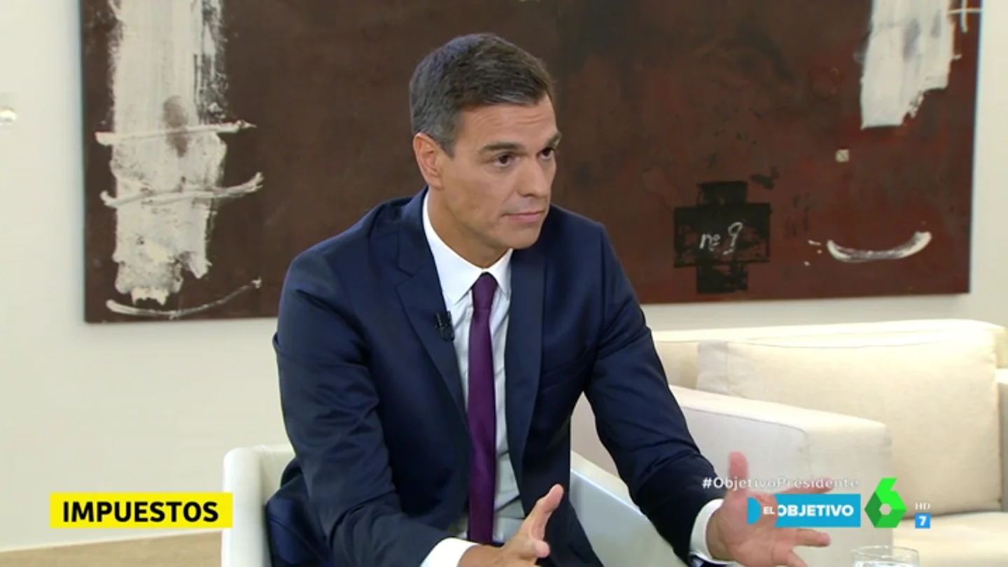 Pedro Sánchez en El Objetivo Pedro Sánchez en El Objetivo