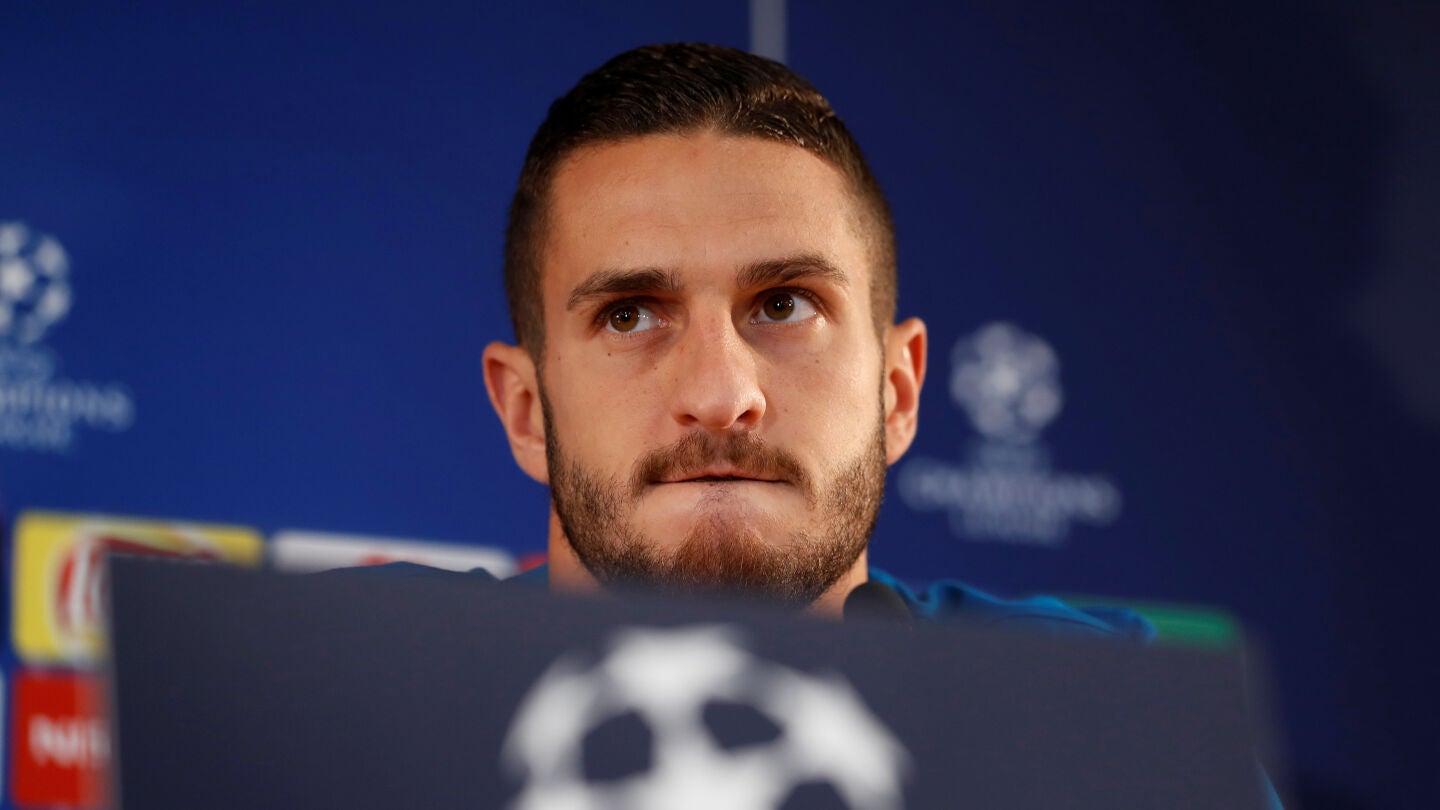 Koke, en rueda de prensa